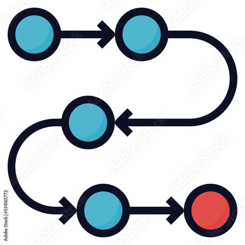 process modern line style icon