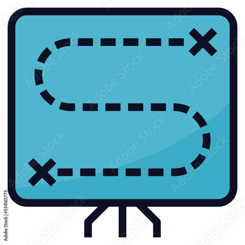 planning modern line style icon