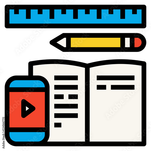 take modern line style icon