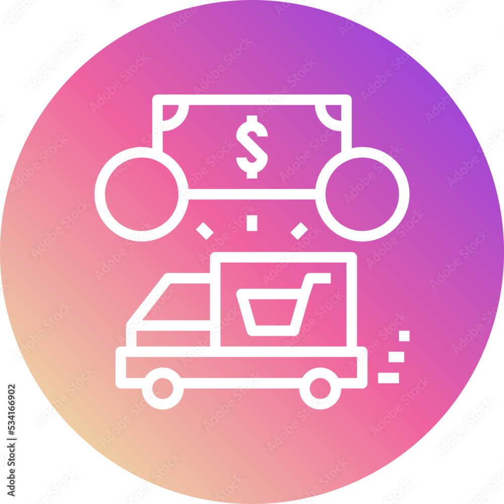 cash modern line style icon cash modern line style icon
