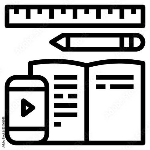 take modern line style icon