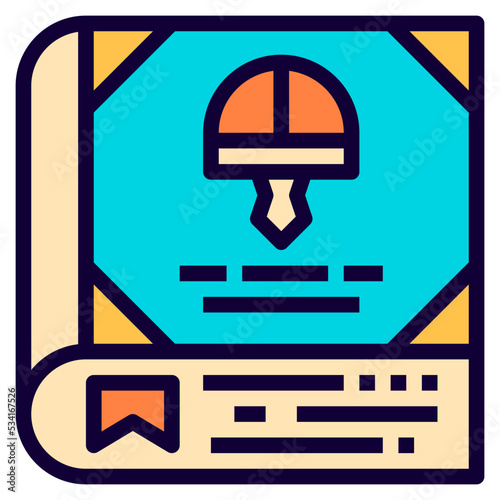 spell modern line style icon