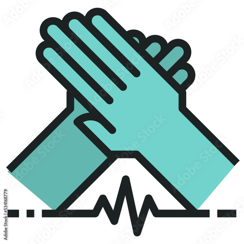 cpr modern line style icon