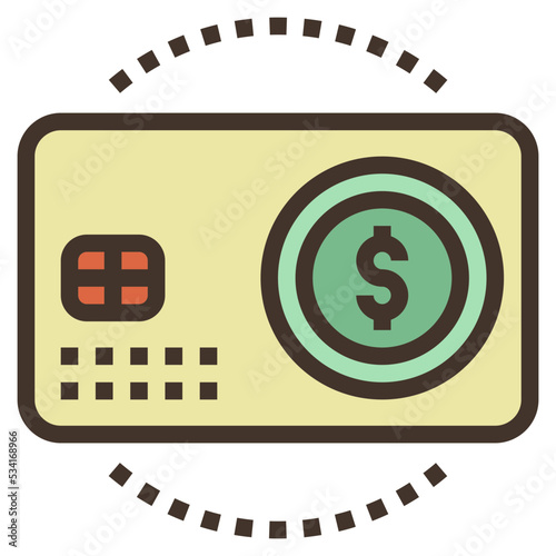 prepaid modern line style icon