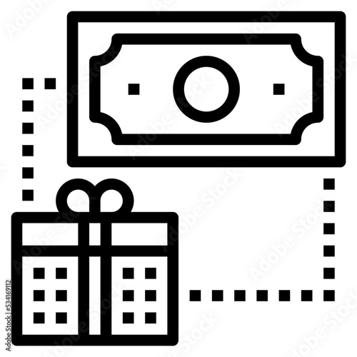 sending modern line style icon