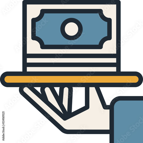 profit modern line style icon