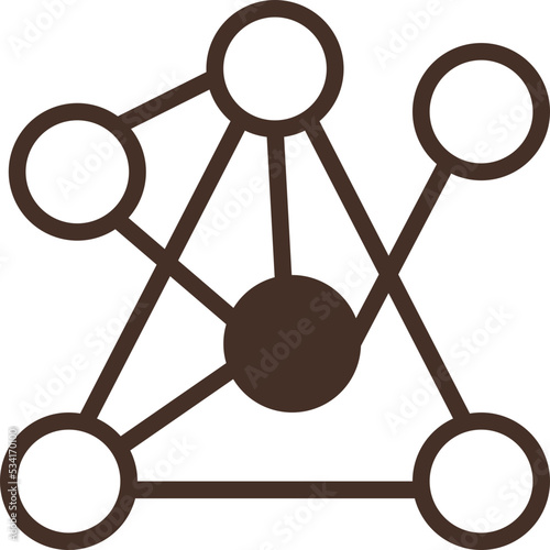 connection modern line style icon
