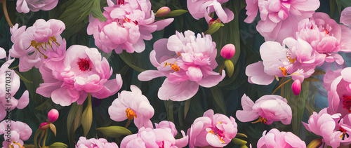 Artistic concept painting of a beautiful flowers, background illustration.