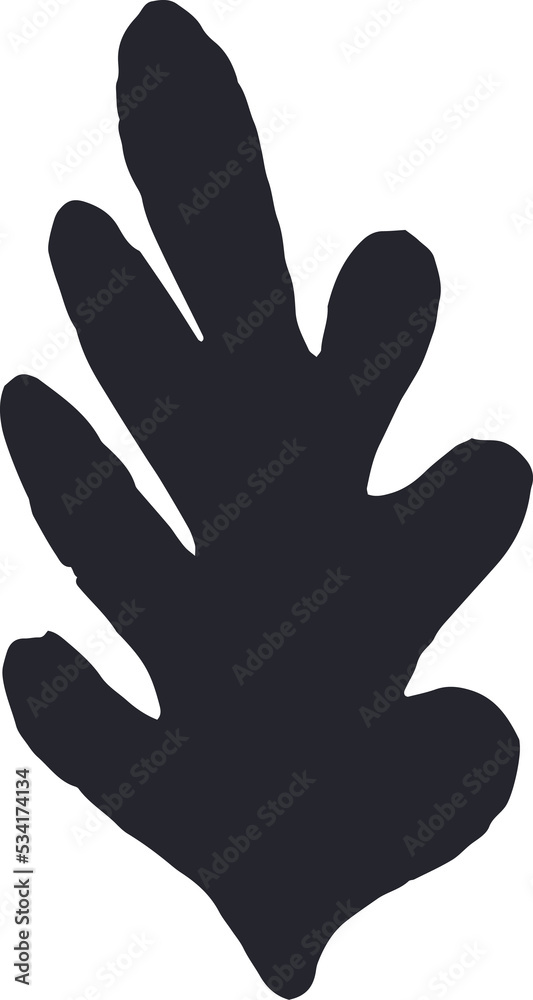 Obraz premium Abstract hand drawn shape, bold abstract brush stroke element, contemporary object