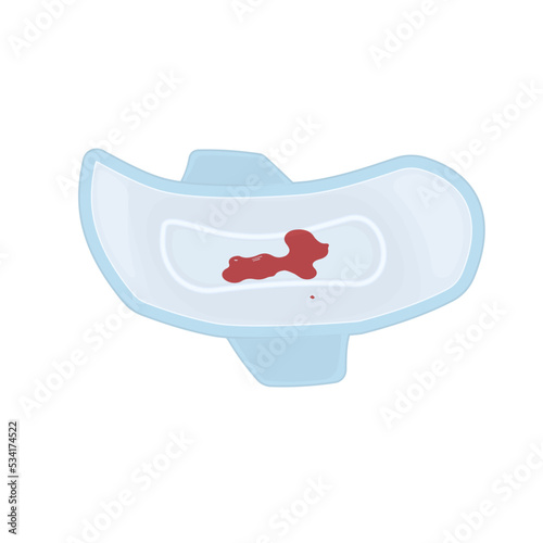 Female padding. Menstruation, vector illustration