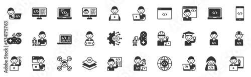 kids coding icon vector , studying, game, development, robotics, STEM