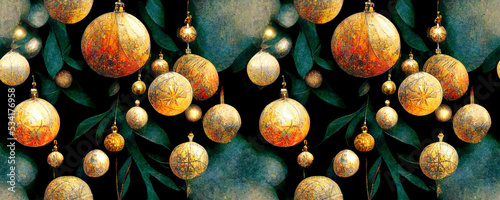 Seamless pattern of Christmas wallpaper