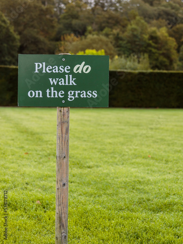 Please Do Walk on the Grass