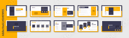 minimalist presentation slide template