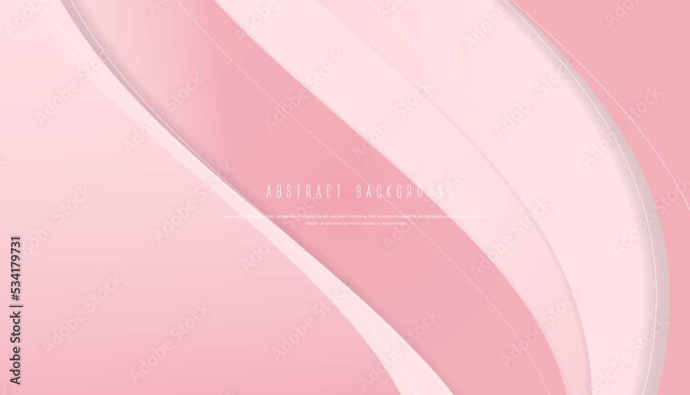 abstract wave background with pink color template vector