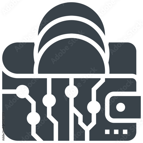 digital modern line style icon