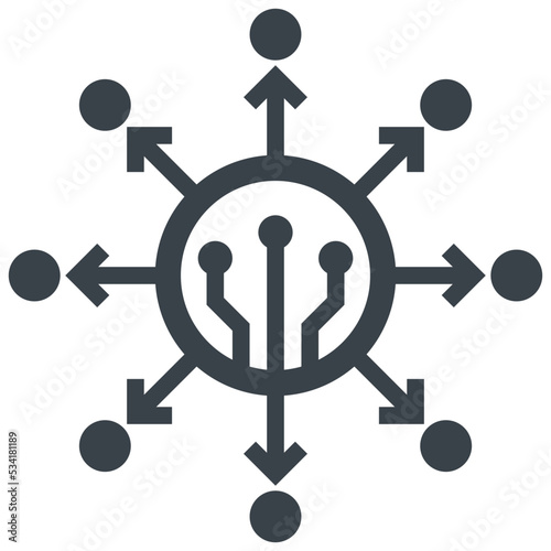 defi modern line style icon