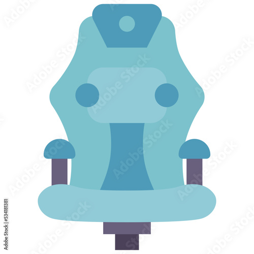 chair modern line style icon