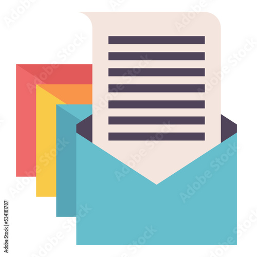 email modern line style icon