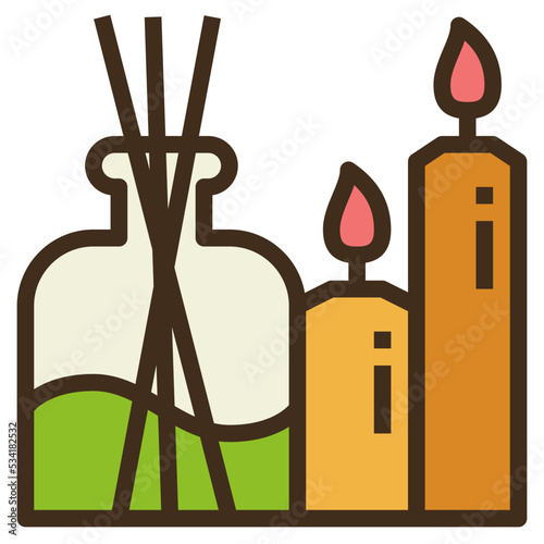 aromatherapy modern line style icon