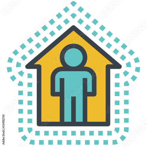 home modern line style icon