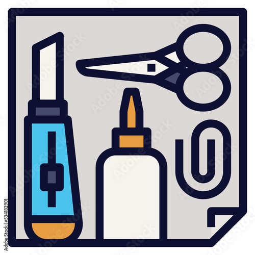 craft modern line style icon