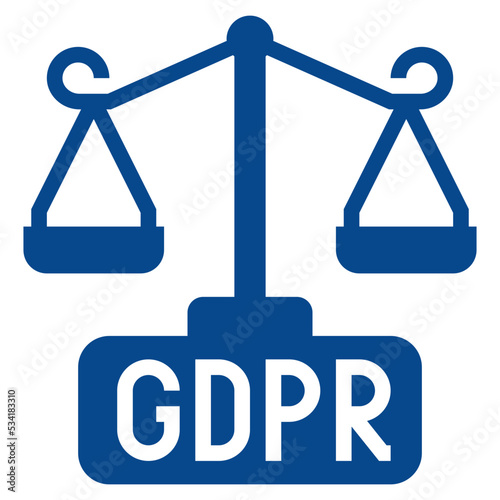 gdpr modern line style icon