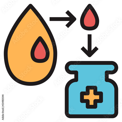 homeopathy modern line style icon