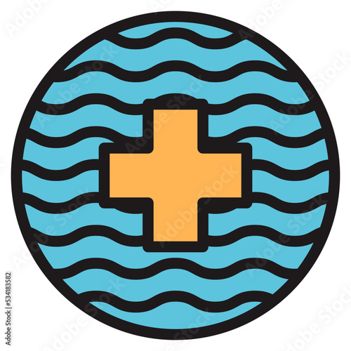 hydortherapy modern line style icon