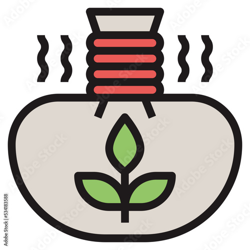 herbal modern line style icon