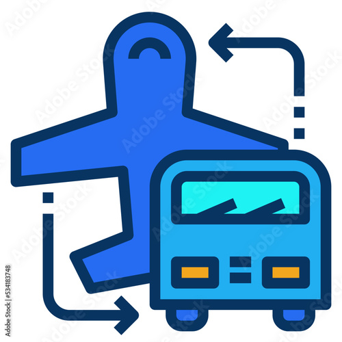 airport modern line style icon