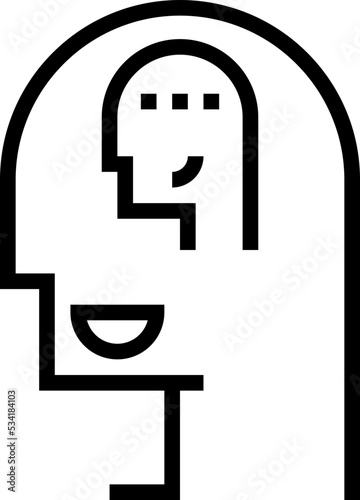 empathy modern line style icon