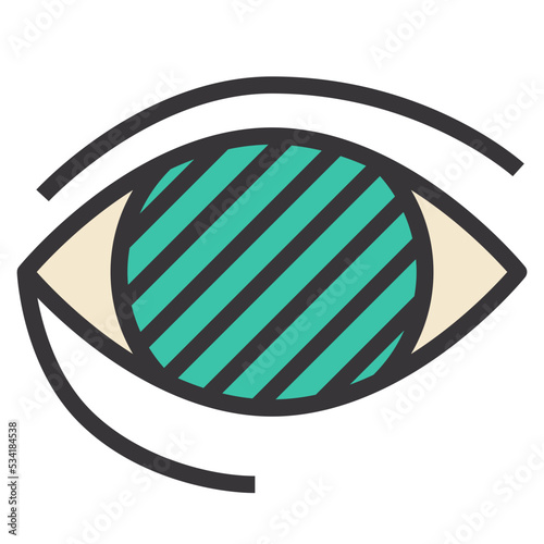 glaucoma modern line style icon