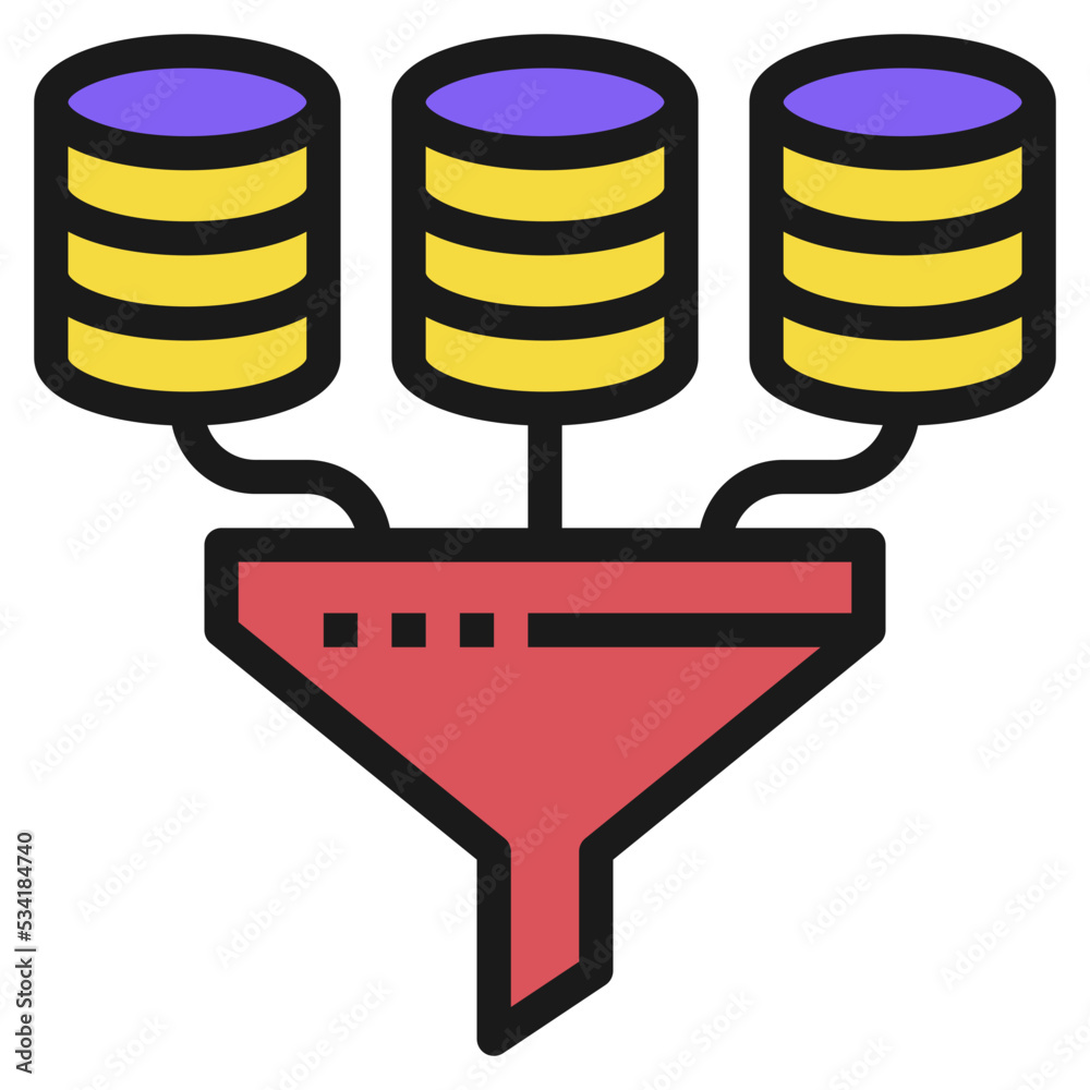 Fototapeta premium data modern line style icon