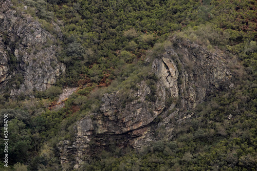 Synclinal fold in the mountains of Serra do Courel photo