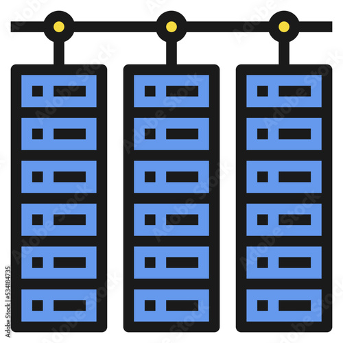 database modern line style icon