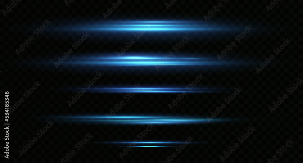 Motion light effect for banners. Blue lines. The effect of speed on a blue background. Motion light effect for banners. Blue lines. The effect of speed on a blue background.