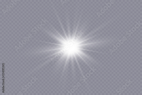 Star glow light effect. Bright particles, light shine. Stars.
