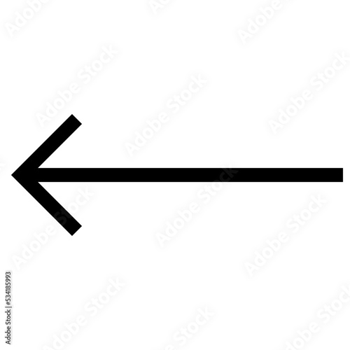 arrow modern line style icon
