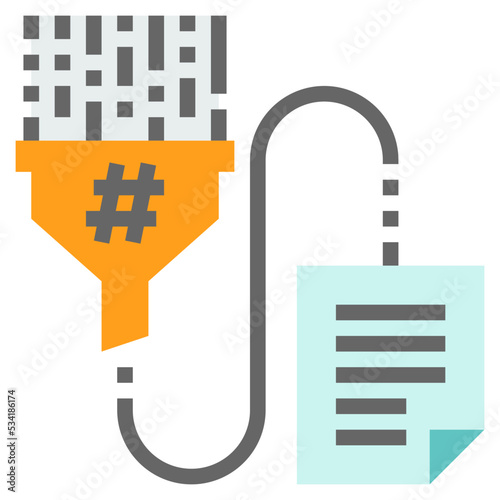 cryptographic modern line style icon