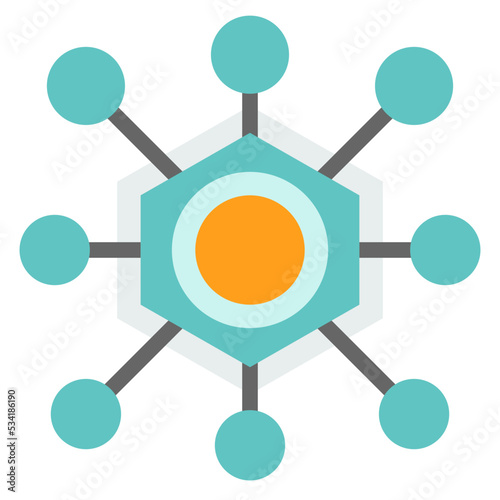 centralized modern line style icon photo