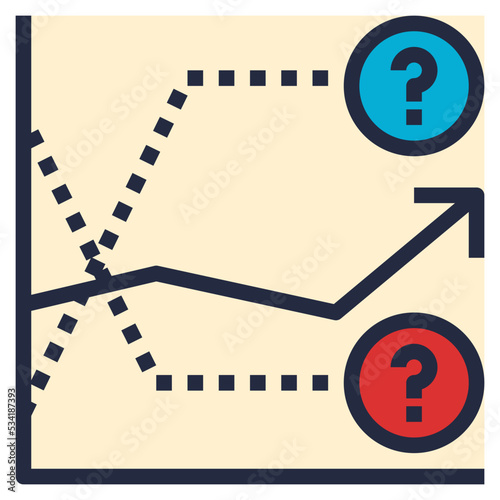 forecasting modern line style icon