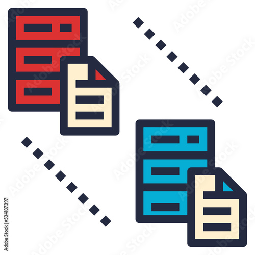 database modern line style icon