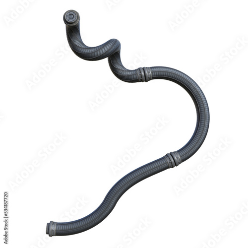 SciFi Tube Pipe Illustration with Transparent Background PNG
