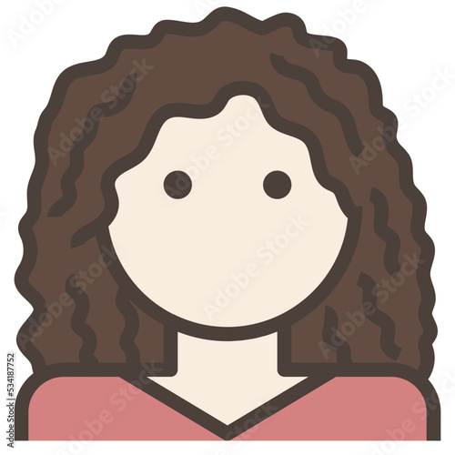 curly modern line style icon