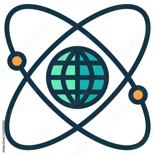 globalization modern line style icon