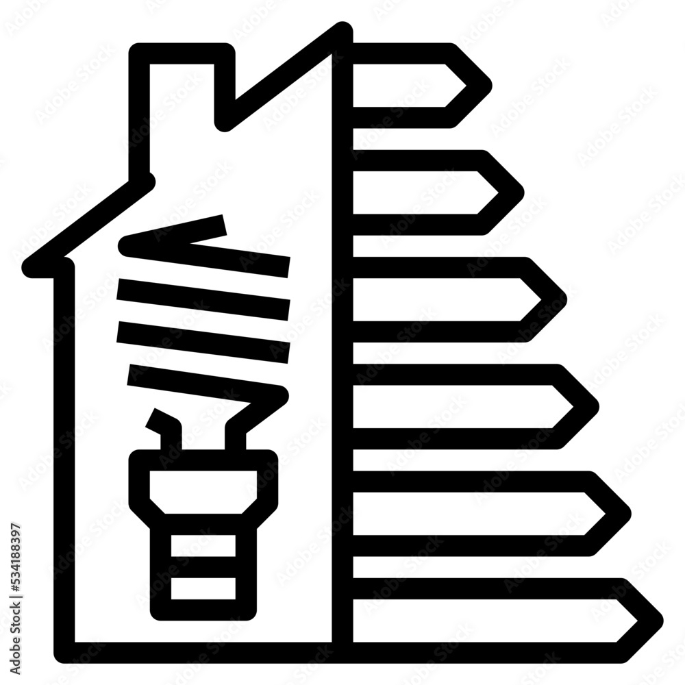 energy modern line style icon energy modern line style icon