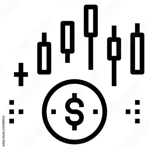 dividend modern style icon
