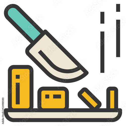 chop modern line style icon