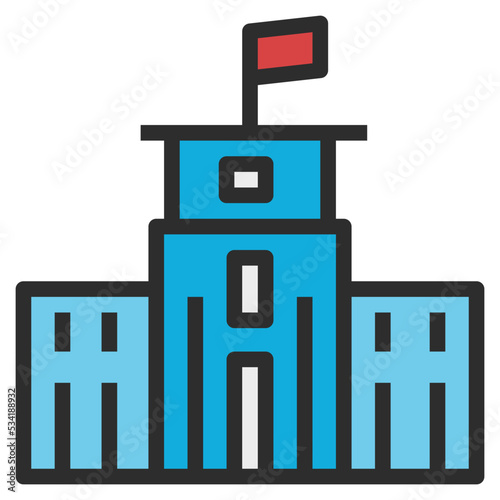 central modern line style icon